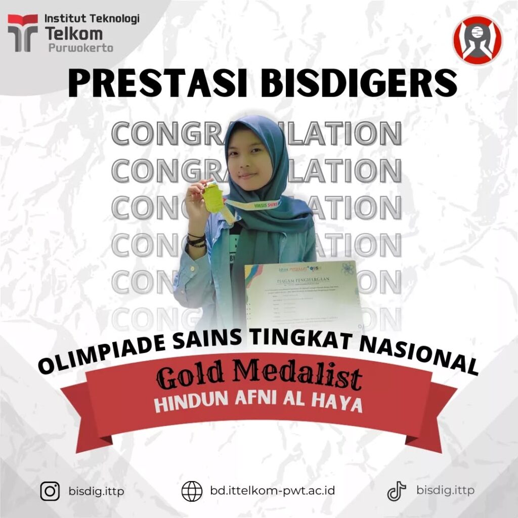 ✨[PRESTASI BISDIGERS]✨Selamat kepada Hindun Afni Al Haya Mahasiswa S1 Bisnis Digital Angkatan 2