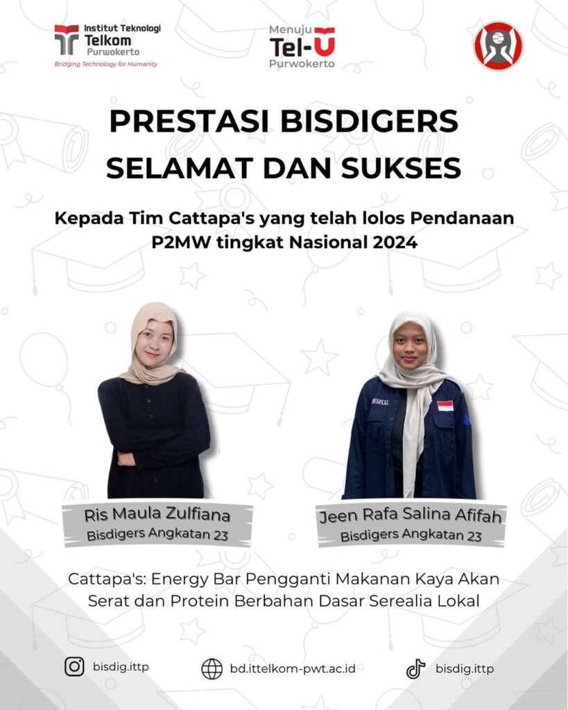 ✨[PRESTASI BISDIGERS]✨Selamat kepada kak Ris dan Jeen atas prestasinya yakni Lolos Pendanaan P2M