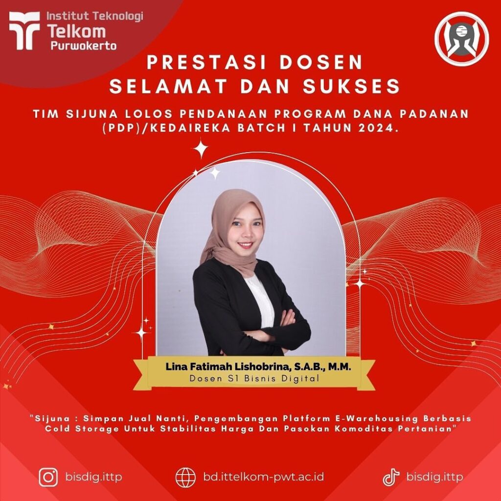 ✨[PRESTASI DOSEN]✨Selamat kepada Bu Lina dan Team atas prestasinya yakni, Tim SIJUNA Lolos Penda