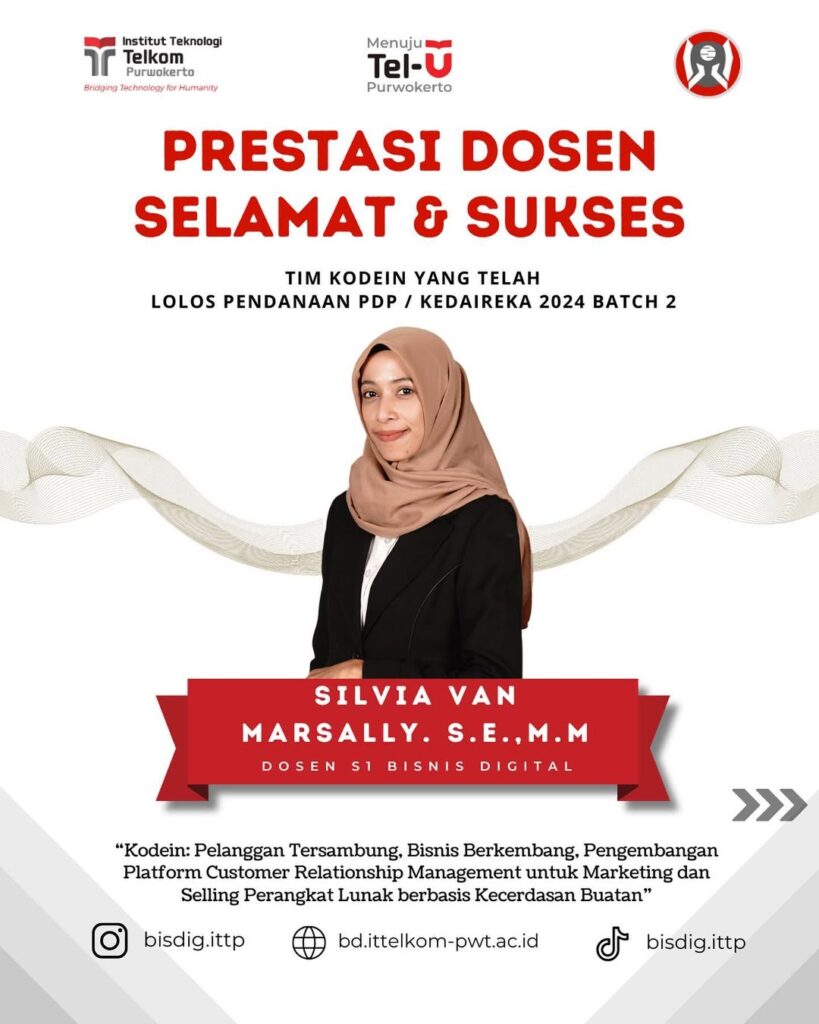 ✨[PRESTASI DOSEN]✨Selamat kepada Bu Silvia dan Team atas prestasinya yakni, Tim KODEIN Lolos Pen