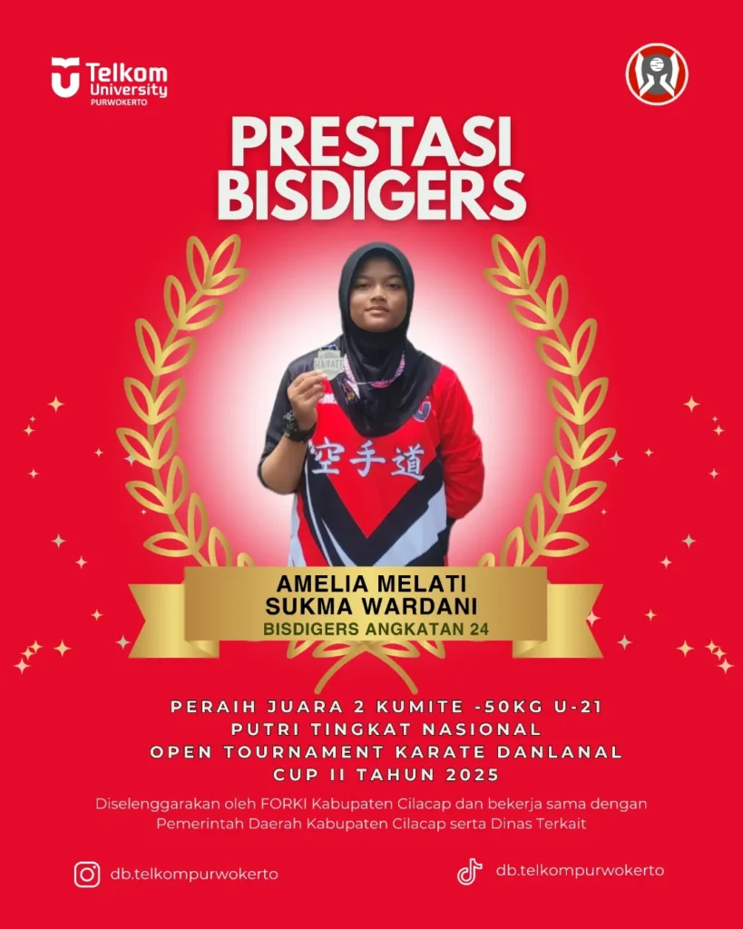 ✨[𝐏𝐑𝐄𝐒𝐓𝐀𝐒𝐈 𝐁𝐈𝐒𝐃𝐈𝐆𝐄𝐑𝐒]✨Selamat kepada Kak Amelia atas prestasinya yang telah me